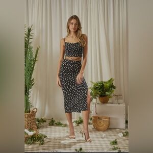 Black Polka Dot Women's Dress